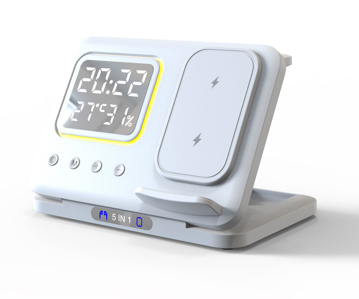 Wireless Chargers Stand 5 In1 (iPhone, Apple Watch, EarPods)